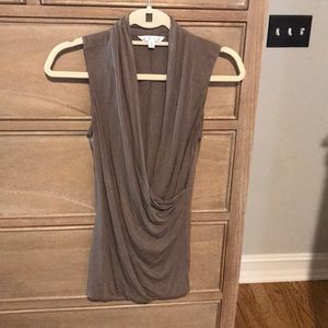 CAbi Size small taupe sleeveless top